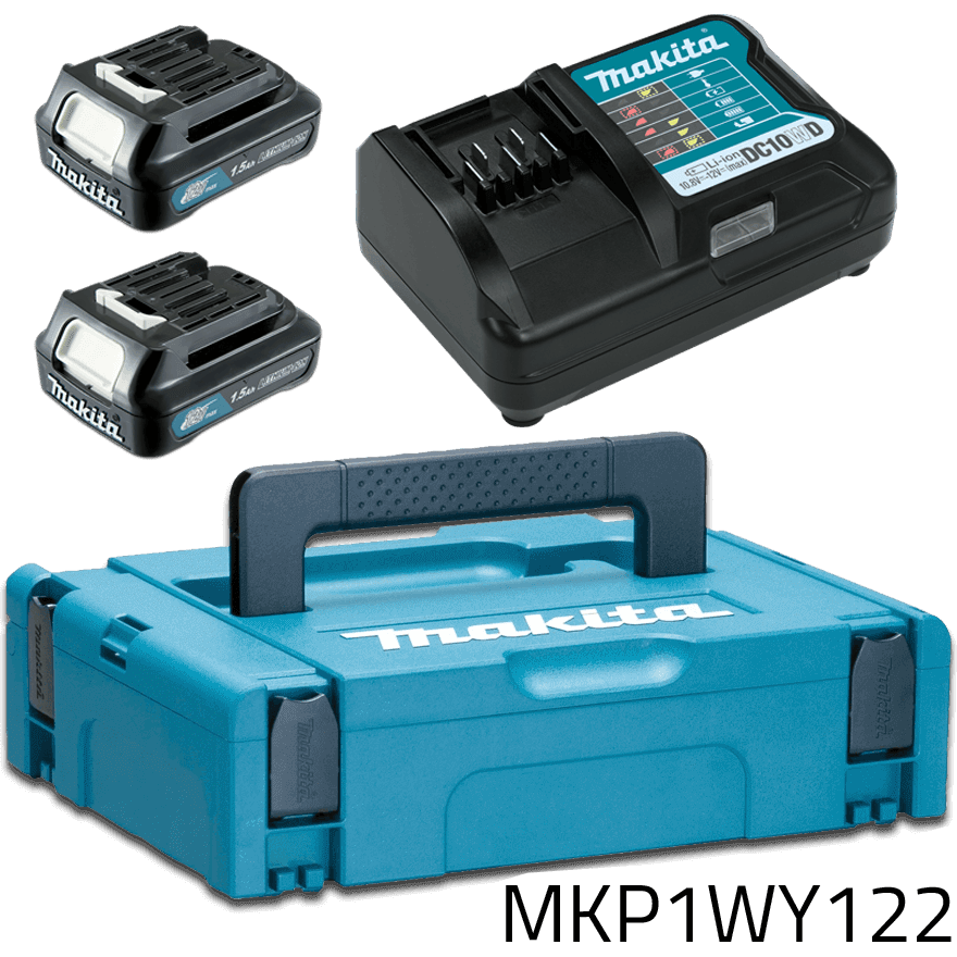 Makita MKP1WY122 Power Source Kit / Battery & Charger Set CXT (197644-6) 1.5Ah - KHM Megatools Corp. Main image
