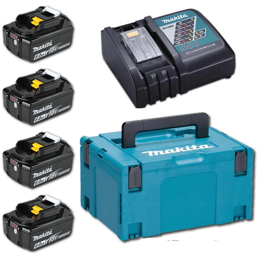 Makita MKP1RG184 Power Source Kit / Battery & Charger Set LXT [198140-7] (6.0Ah) - KHM Megatools Corp. Main image