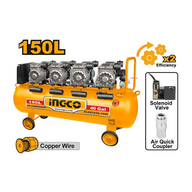 Ingco ACS4481501P Oil-Less Air Compressor 6.4HP