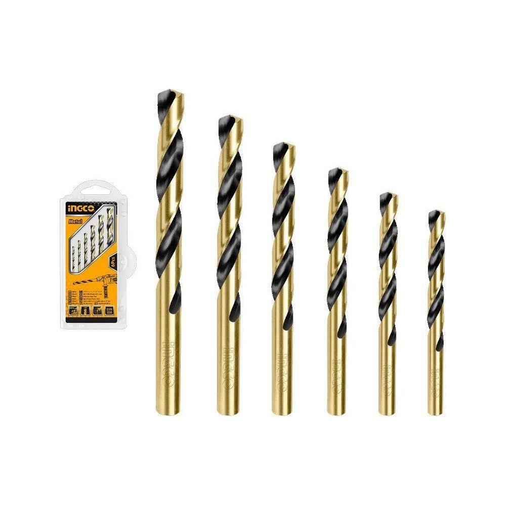 Ingco AKDB1065 6Pcs Cobalt HSS Twist drill Bits Set - KHM Megatools Corp. Main image
