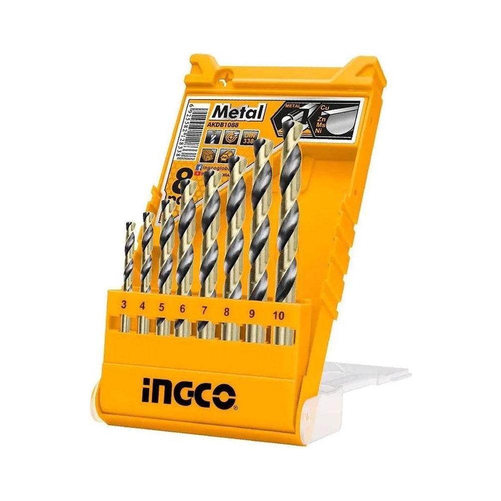 Ingco AKDB1088 HSS Twist Drill Bits 8Pcs Set - KHM Megatools Corp. Main image