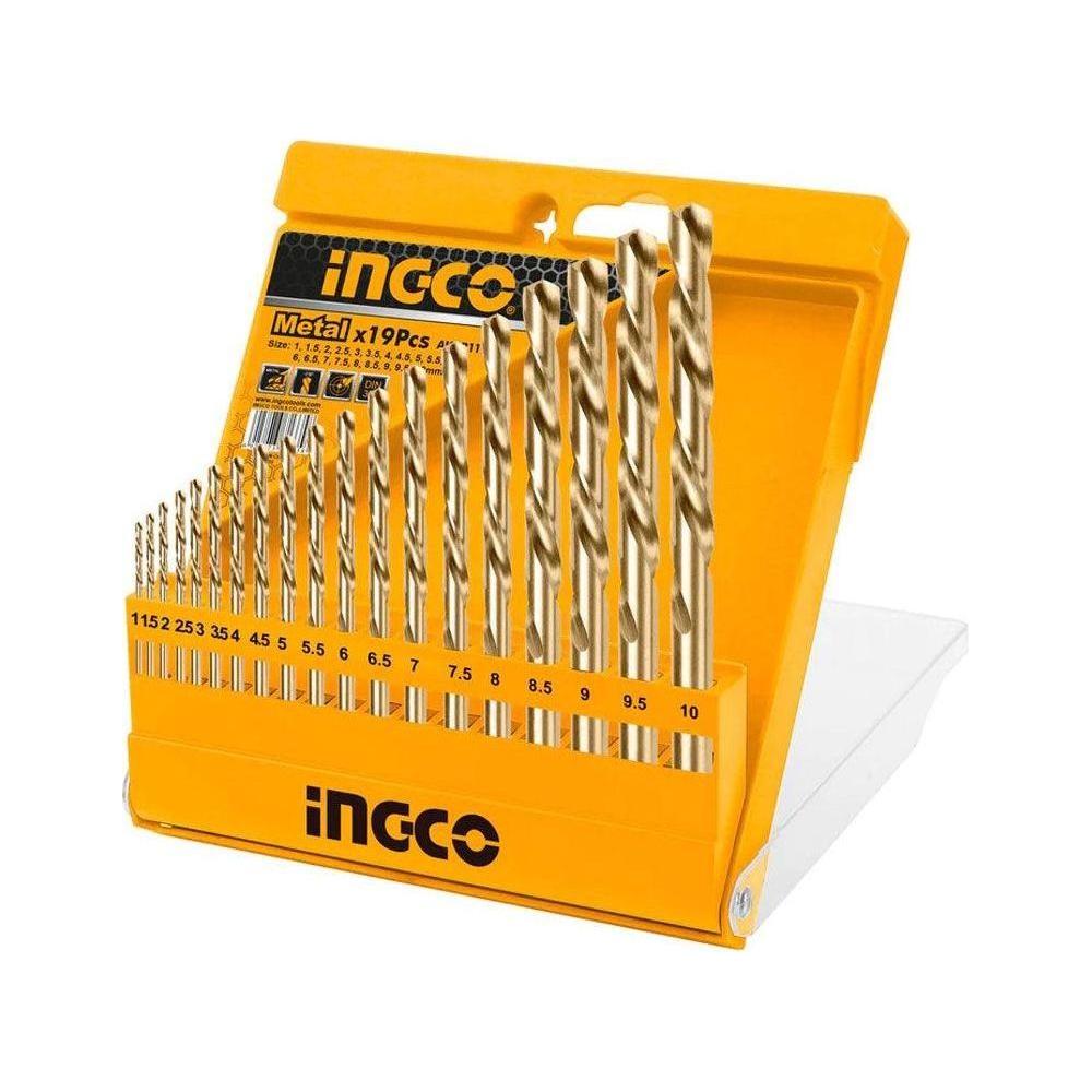 Ingco AKDB1195 Cobalt HSS Drill Bits 19Pcs Set - KHM Megatools Corp. Main image