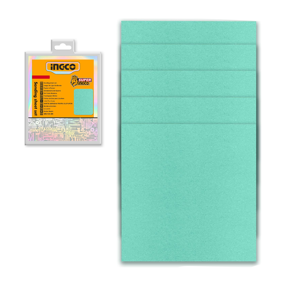Ingco AKFS145115 Sanding Sheet 145x114MM 50Pcs | Ingco by KHM Megatools Corp. Main image