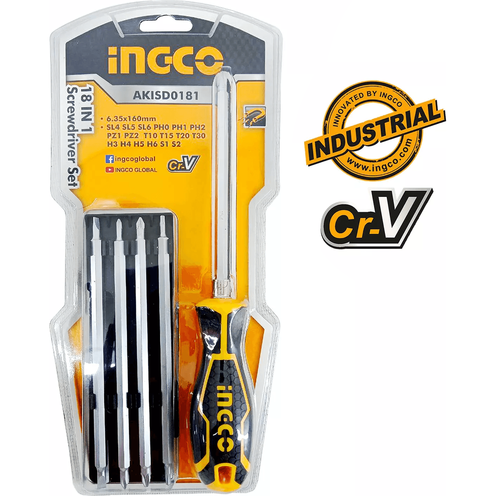 Ingco AKISD1801 18in1 Screwdriver Set - KHM Megatools Corp.