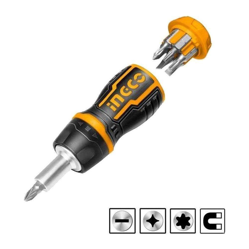 Ingco AKISDS0708 8in1 Stubby Screwdriver Set - KHM Megatools Corp. Main image
