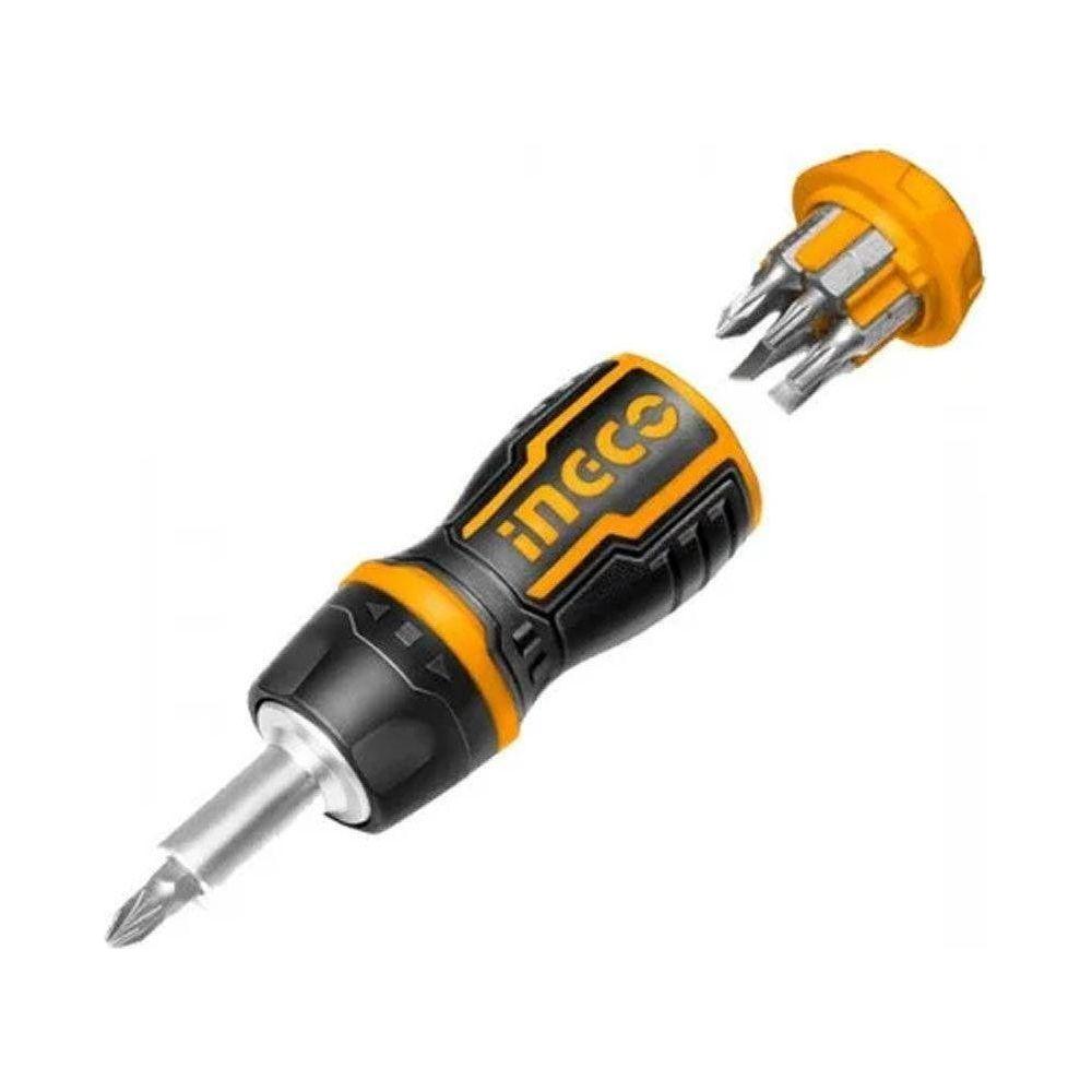 Ingco AKISDS1728 8-IN-1 Stubby Rachet Screwdriver Set - KHM Megatools Corp. Main image