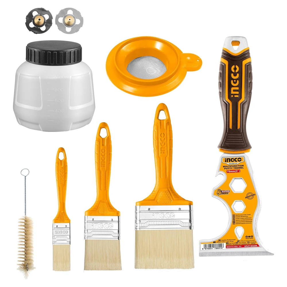 Ingco AMGF0702 Painting Tools Accessories Set 9Pcs | Ingco by KHM Megatools Corp. Main image