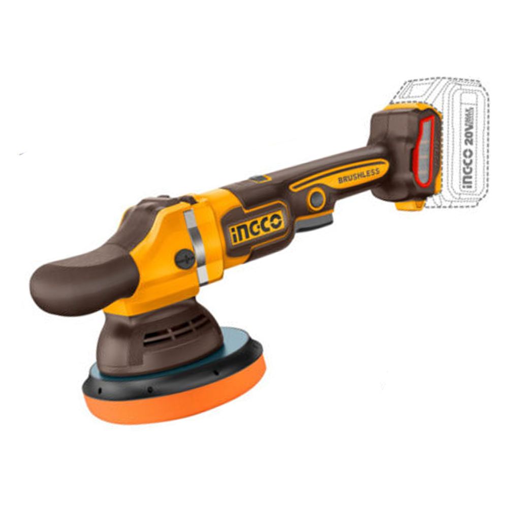 Ingco APLI20151 Cordless Li-Ion BL Angle Polisher 20V 4.0AH