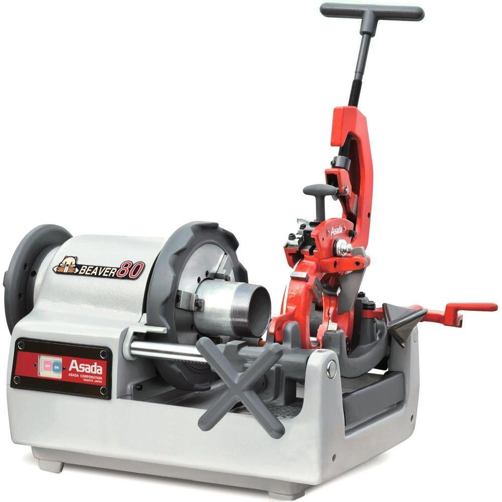 Asada Beaver 80-AT (BE8AT) Electric Pipe Threading Machine 1/2~3” - KHM Megatools Corp. Main image