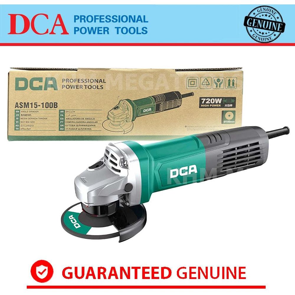 DCA ASM15-100B Angle Grinder 4" 720W - KHM Megatools Corp.