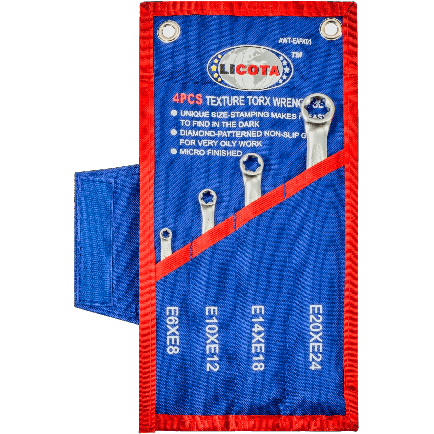 Licota AWT-EAFK01 4pcs E.Torx Box Wrench Set (E6-E24) | Licota by KHM Megatools Corp. Main image