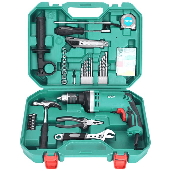 DCA AZJ16T Hammer Drill with Hand Tools Set 13mm 710W - KHM Megatools Corp. Main image