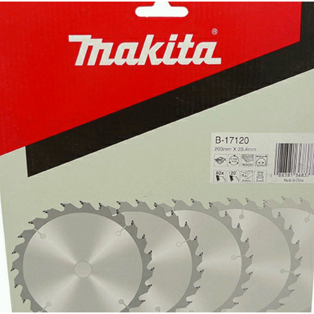 Makita B-17120 Circular Saw Blade 8" x 40T for Wood - KHM Megatools Corp. Main image
