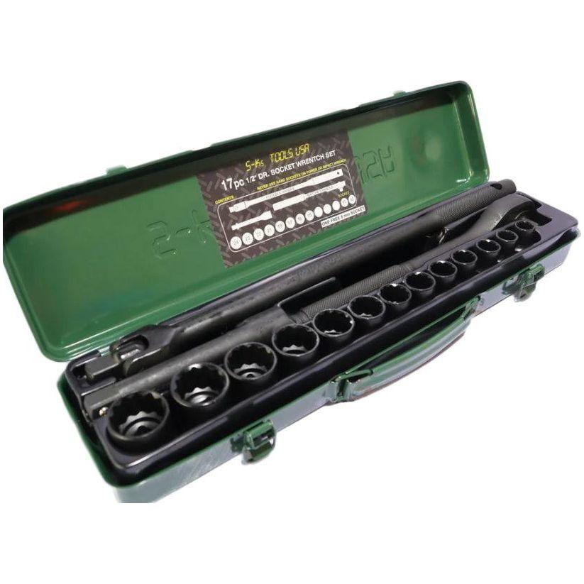 S-Ks B-17 1/2" Drive Impact Socket Wrench Set 10-24mm 12pts - KHM Megatools Corp. Main image