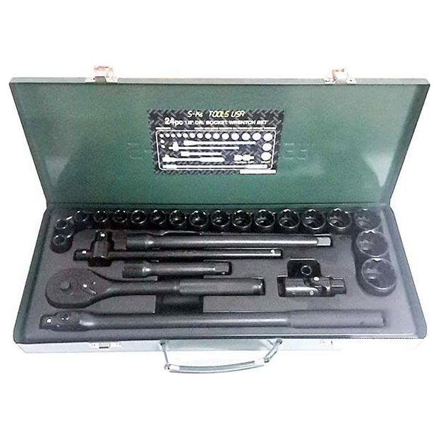 S-Ks B-24 1/2" Drive Impact Socket Wrench Set 10-32mm 12pts - KHM Megatools Corp. Main image