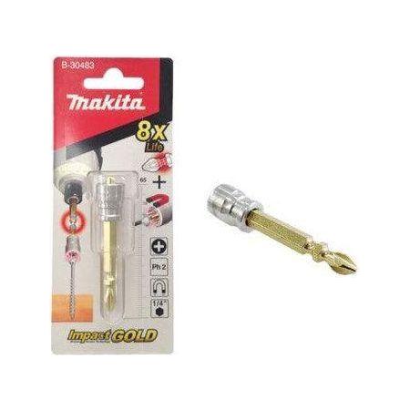 Makita B-30483 Impact Gold Magnetic Double-Ended Screwdriver Bit & Neck Torsion Set - KHM Megatools Corp. Main image