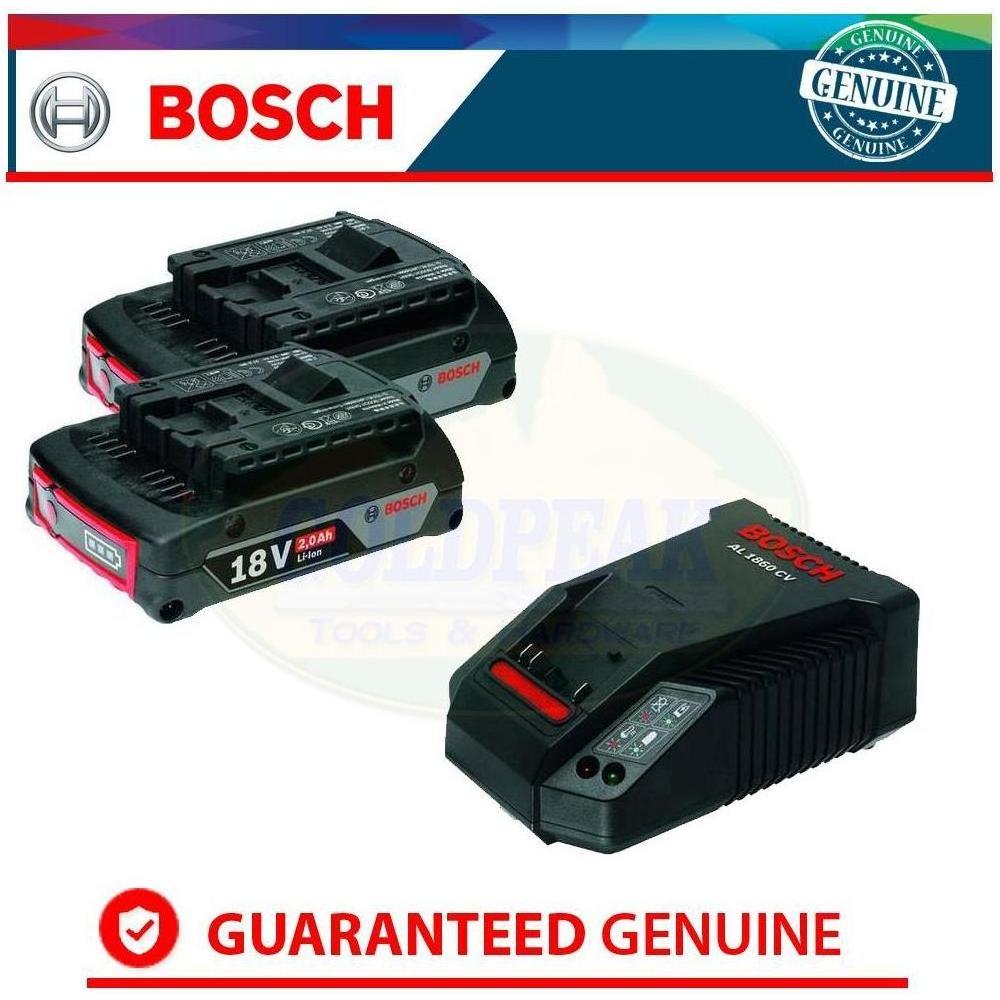 Bosch Starter Kit 18 V 2.0AH Battery AL 1860 CV Charger Secondary image