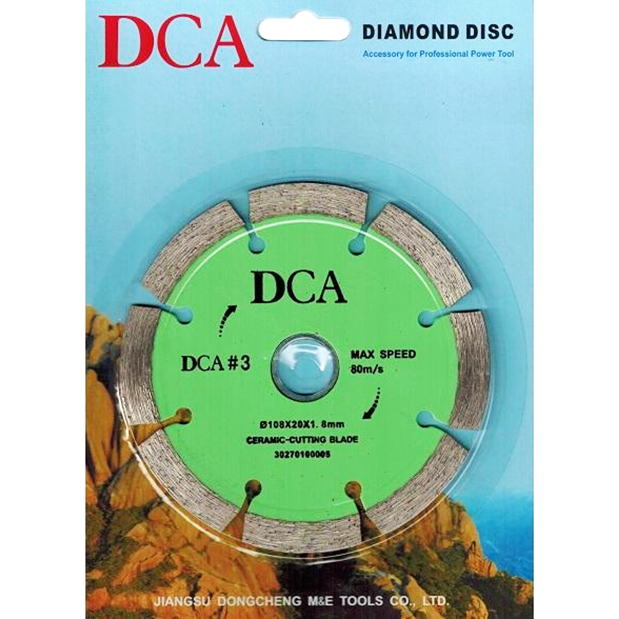 DCA #3 Diamond Tile Cutting Disc 4" (Segmented) 30270100005 | DCA by KHM Megatools Corp. Main image