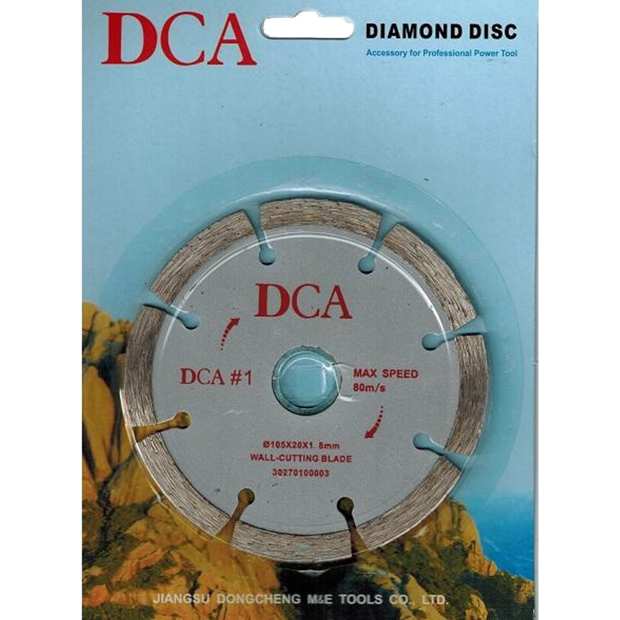 DCA #1 Diamond Cutting Disc 4" (Segmented) A30270100003 | DCA by KHM Megatools Corp. Main image