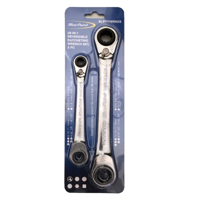 Blue Point BLPMPW2S Reversible Ratchet Wrench Set | Blue Point by KHM Megatools Corp. Main image