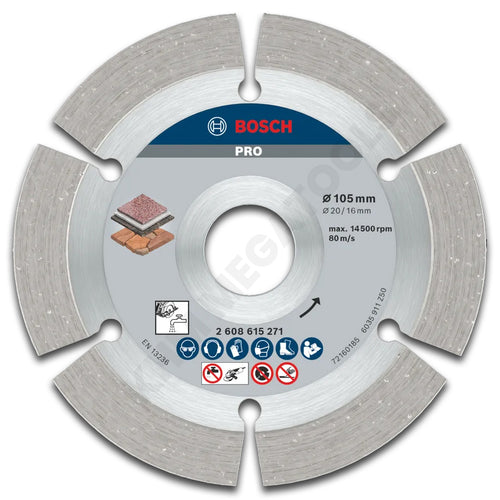Bosch Diamond Cutter Stone 4" Segmented (2 608 615 271) P853 - ToolsSavvy.ph
