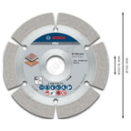 Bosch Diamond Cutter Stone 4" Segmented (2 608 615 271) P853 - ToolsSavvy.ph