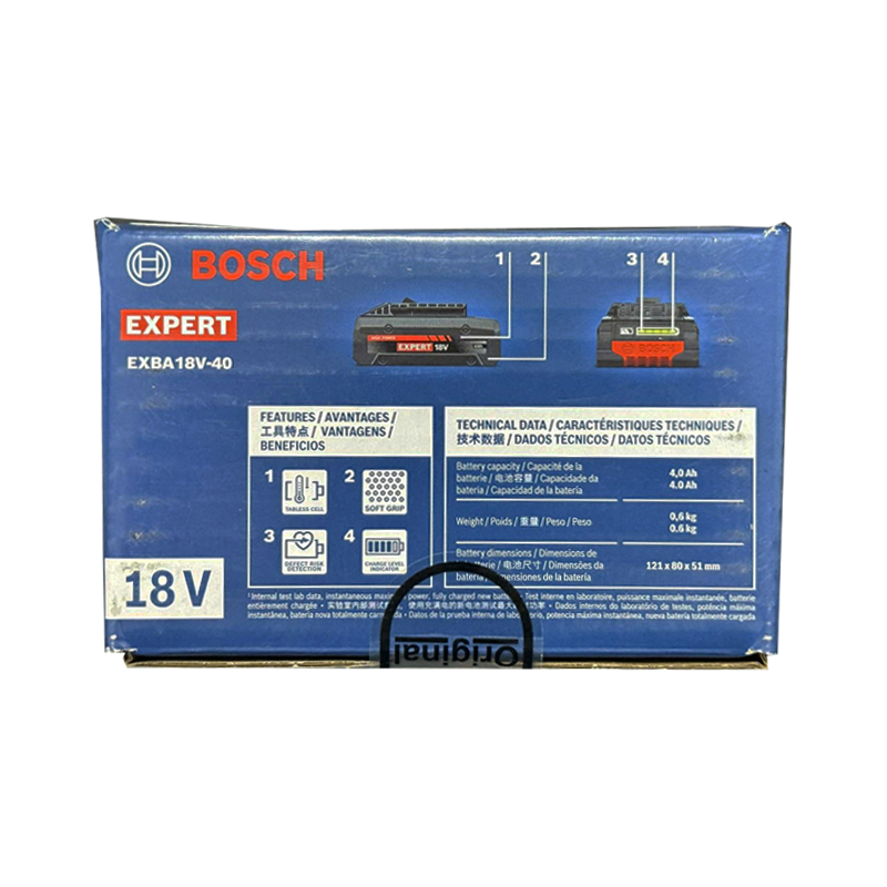 Bosch EXPERT EXBA 18V-40 Battery 4Ah - ToolsSavvy.ph