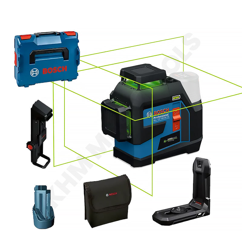 Bosch GLL 100-33 CG Professional Line Laser (Green), 3x 360° (Bare) | Bosch by KHM Megatools Corp. Main image