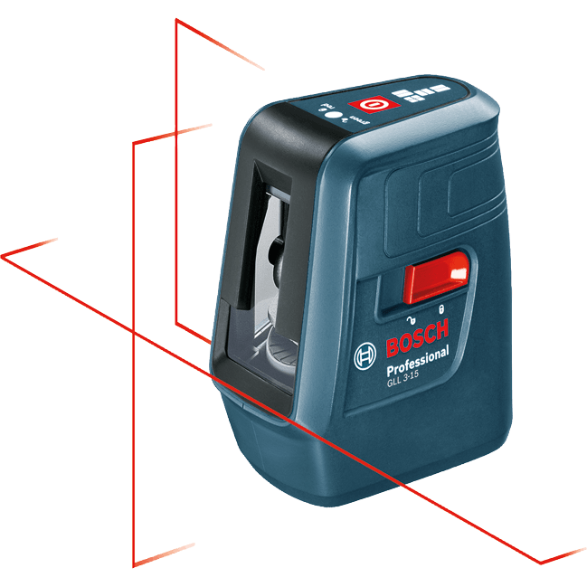 Bosch GLL 3X  Line Laser Level [3x Lines] (15meters) | Bosch by KHM Megatools Corp.