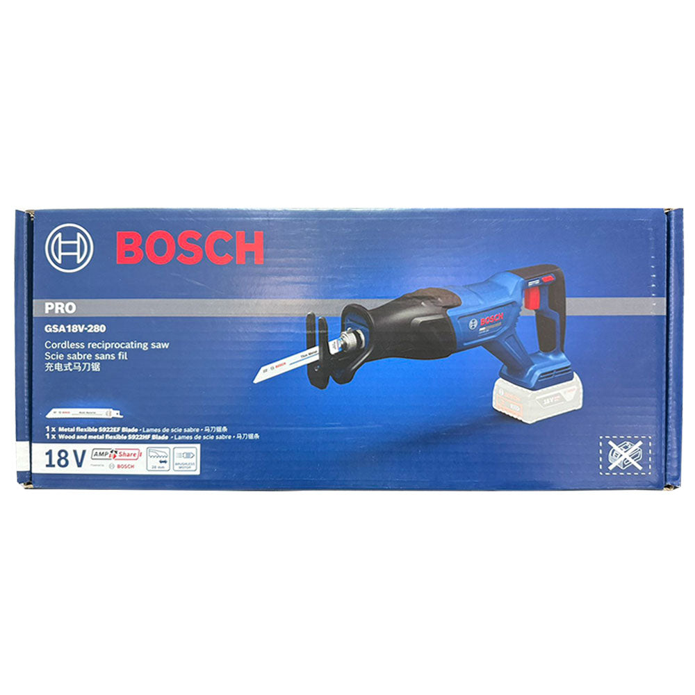 Bosch GSA 18V-280 Cordless Brushless Reciprocating Saw (Bare) - ToolsSavvy.ph
