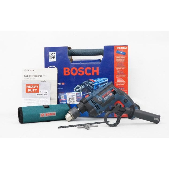 Bosch GSB 13 RE Impact Drill (WRAP) with 100 pcs Accessories 1/2" (13mm) 650W | Bosch by KHM Megatools Corp.