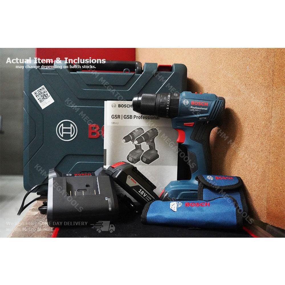 Bosch GSB 185 Cordless Brushless Impact Hammer Drill / Driver 3/8" (10mm) 18V - KHM Megatools Corp.