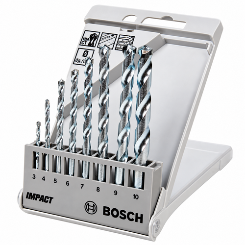 Bosch 2608590091 8Pcs CYL-1 Masonry Drill Bit Set 3–10mm