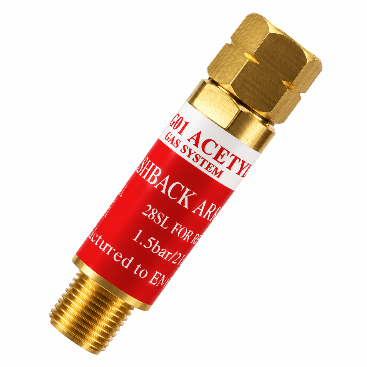 Megatools FA288R Acetylene Flashback Arrestor for Regulator - ToolsSavvy.ph Main image