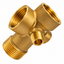 Megatools M5WBCON 5-Way Brass Connector