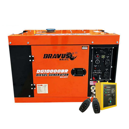 Bravus DG10000BR.2 Diesel Generator Silent Type 10kVa (w/ add-on switch on/off and Remote System) - ToolsSavvy.ph