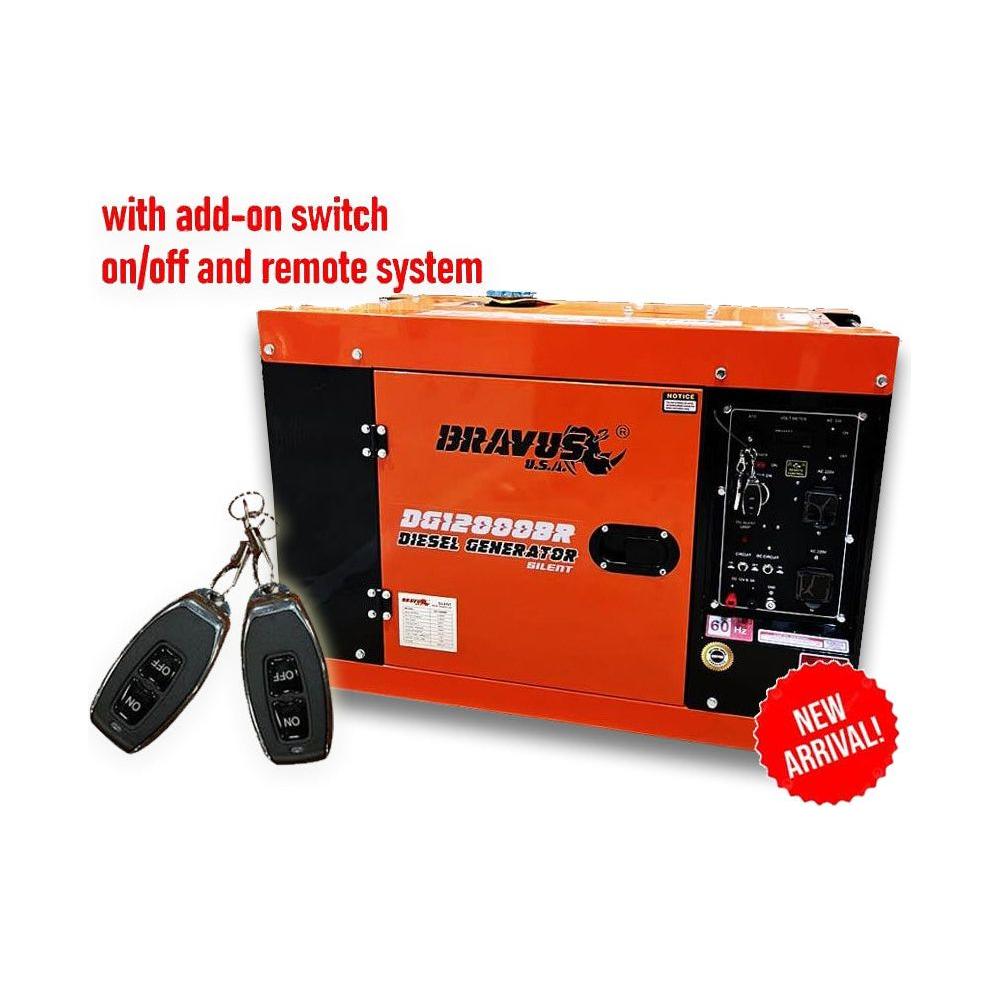 Bravus DG12000BR2.2 Diesel Generator Silent Type 10kVa (w/ add-on switch on/off and Remote System) | Bravus by KHM Megatools Corp. Main image