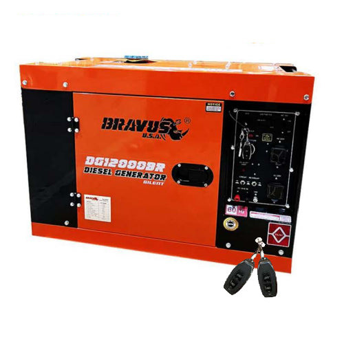 Bravus DG12000BR2.2 Diesel Generator Silent Type 12kVa (w/ add-on switch on/off and Remote System) - ToolsSavvy.ph Main image