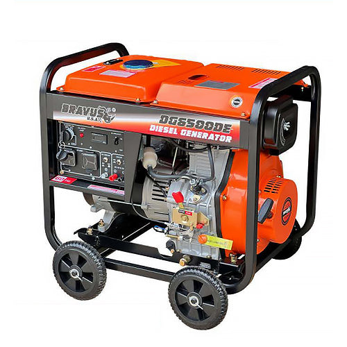 Bravus DG6500DE Diesel Generator 6500W Open Type - ToolsSavvy.ph Main image
