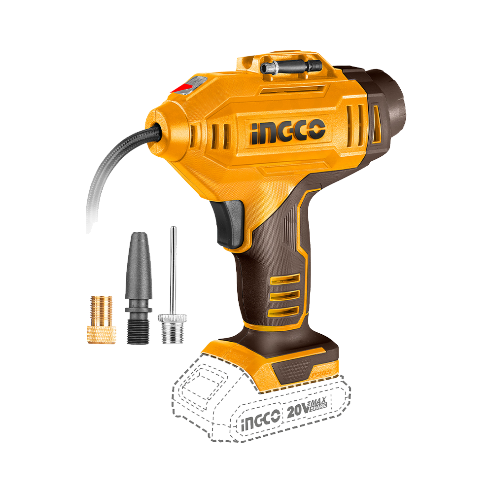 Ingco CACLI20181 Cordless Li-Ion Auto Air Compressor 20V | Ingco by KHM Megatools Corp. Main image