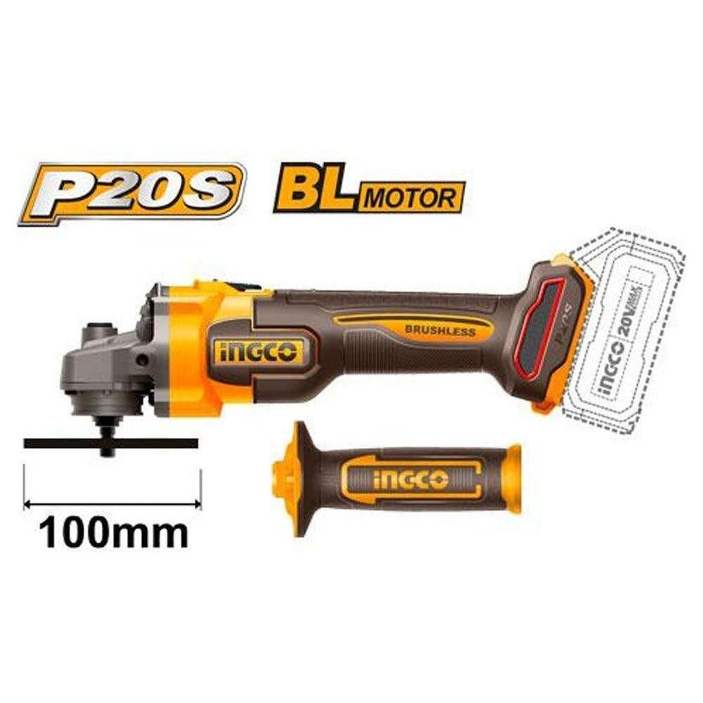 Ingco CAGLI21104 Li-Ion Angle Grinder 20V (Bare) Secondary image