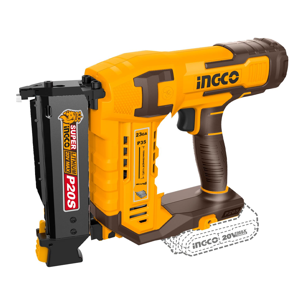 Ingco CBNLI3606 Cordless Pin Brad Nailer Kit 20V 2.0AH | Ingco by KHM Megatools Corp. Main image