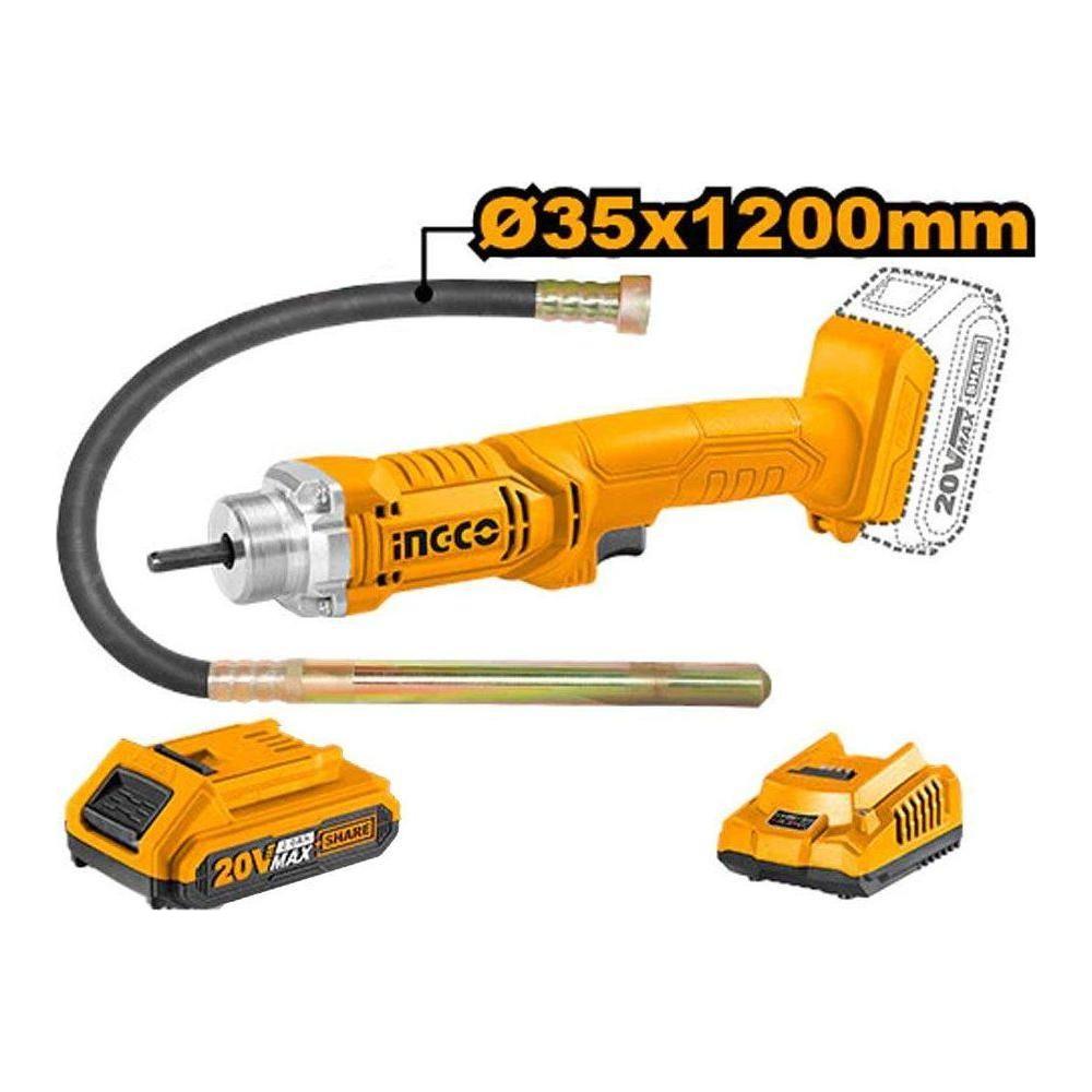 Ingco CCVLI2023011 Li-Ion Concrete Vibrator 20V Secondary image