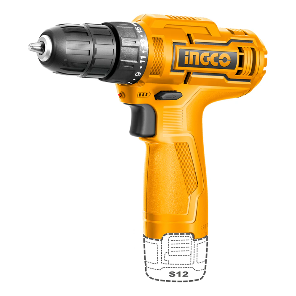 Ingco CDLI12422 Cordless Li-Ion Drill 12V 1.5AH | Ingco by KHM Megatools Corp. Main image