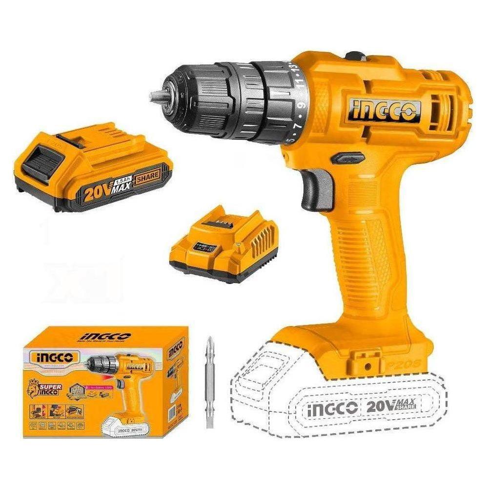 Ingco CDLI20032 Li-Ion Cordless Drill 20V Secondary image