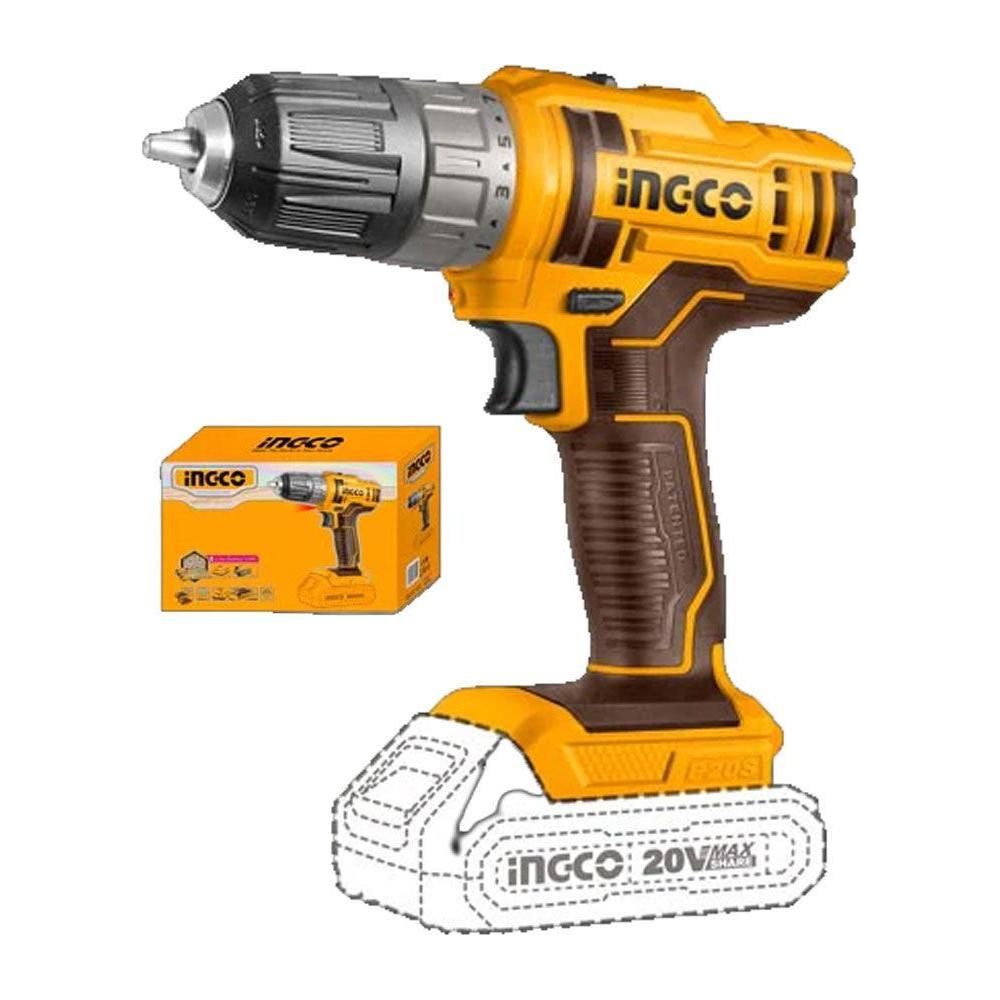 Ingco CDLI200518 Li-Ion Cordless Drill 20V - KHM Megatools Corp.