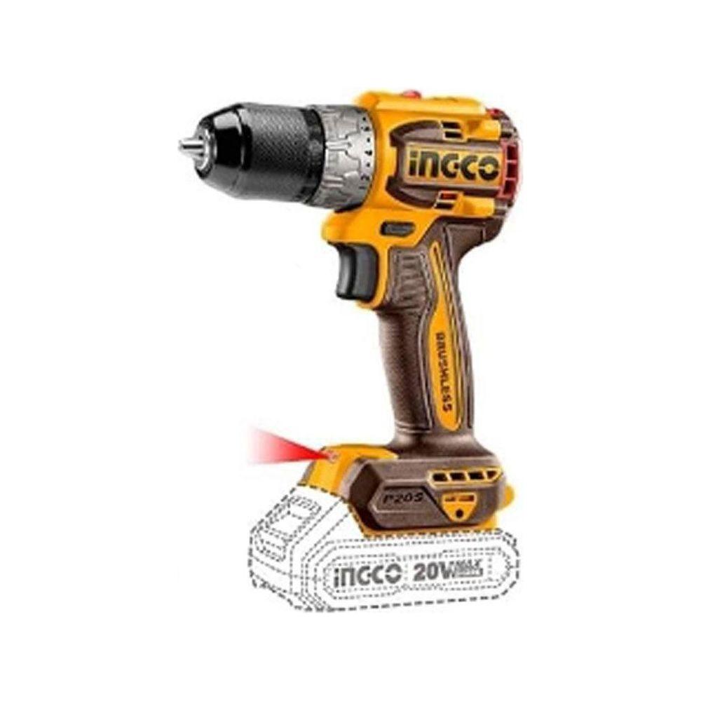 Ingco CDLI20602 Li-Ion Compact Cordless Drill Brushless 20V - KHM Megatools Corp. Main image