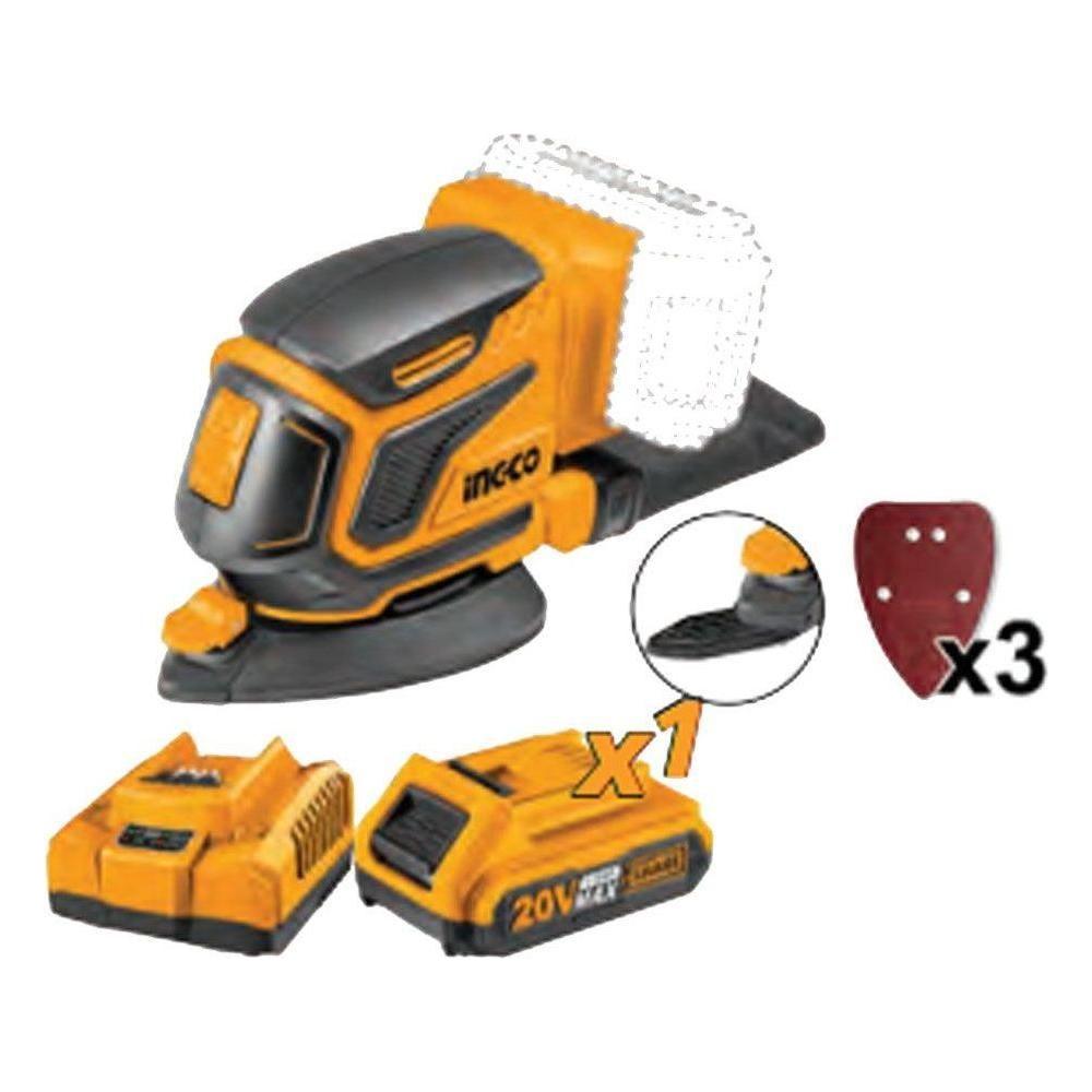 Ingco CDSLI20511 Li-Ion Palm Sander 20V Secondary image