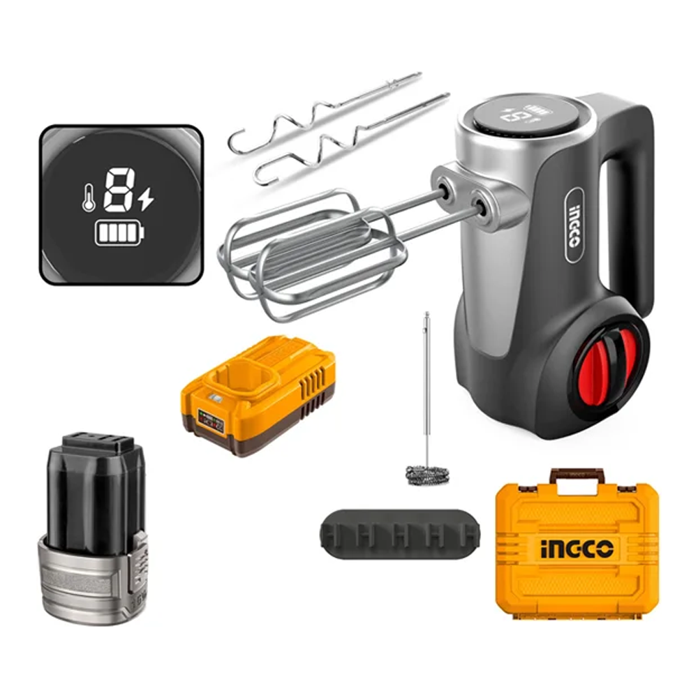 Ingco CHM023K Cordless Hand Mixer 125W 16V 2.0AH Secondary image