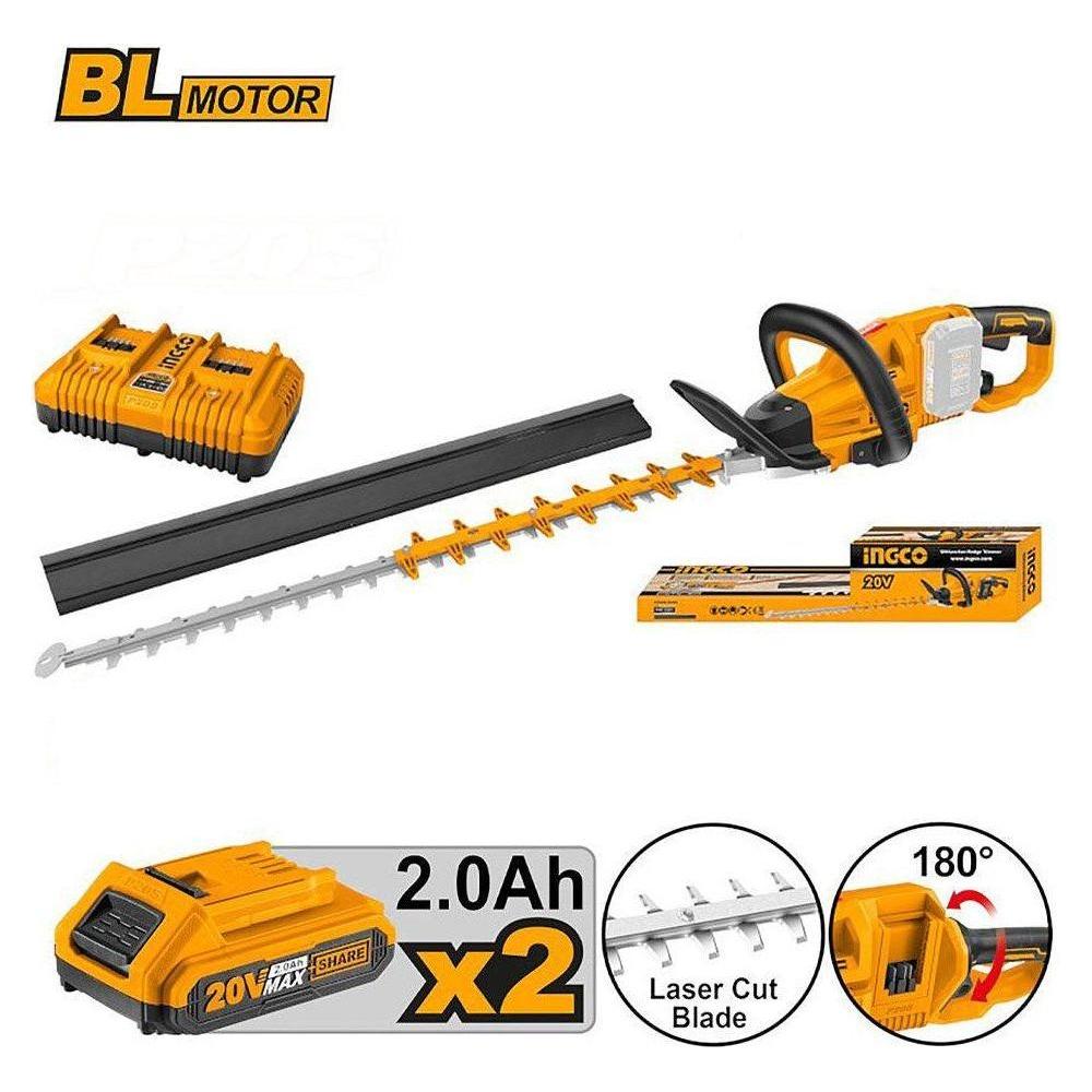 Ingco CHTLI400282 Li-Ion Hedge Trimmer 40V Secondary image